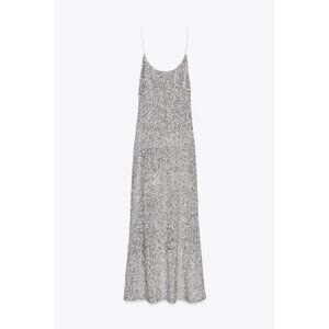 ZARA SEQUINNED CAMISOLE DRESS